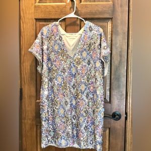 By Together Sequin Shift Mini Dress